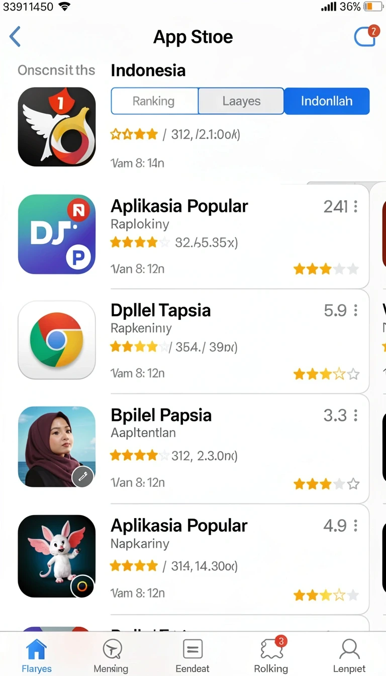 Alur unduhan aplikasi di sistoto